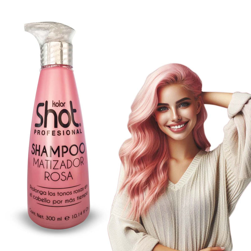 Shampoo Matizador Rosa Fantasía con Pigmentos + Keratina