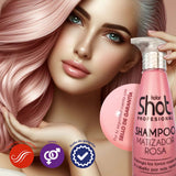Shampoo Matizador Rosa Fantasía con Pigmentos + Keratina