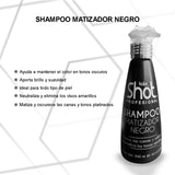 Shampoo Matizador Negro con Keratina y Argán Kolor Shot 300ml