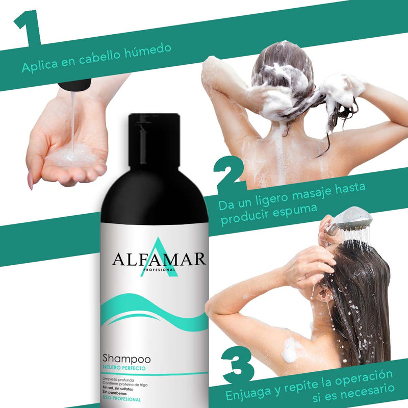 Shampoo Neutro Alfamar Limpieza Profunda Sin Sal