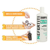 Shampoo Neutro sin Sal sin Parabenos + limpieza profunda Nefertiti 1lt