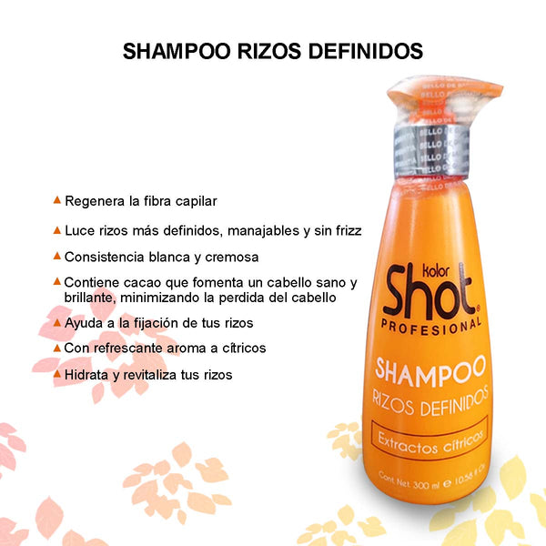 Shampoo Rizos Definidos Kolor Shot Profesional 300ml