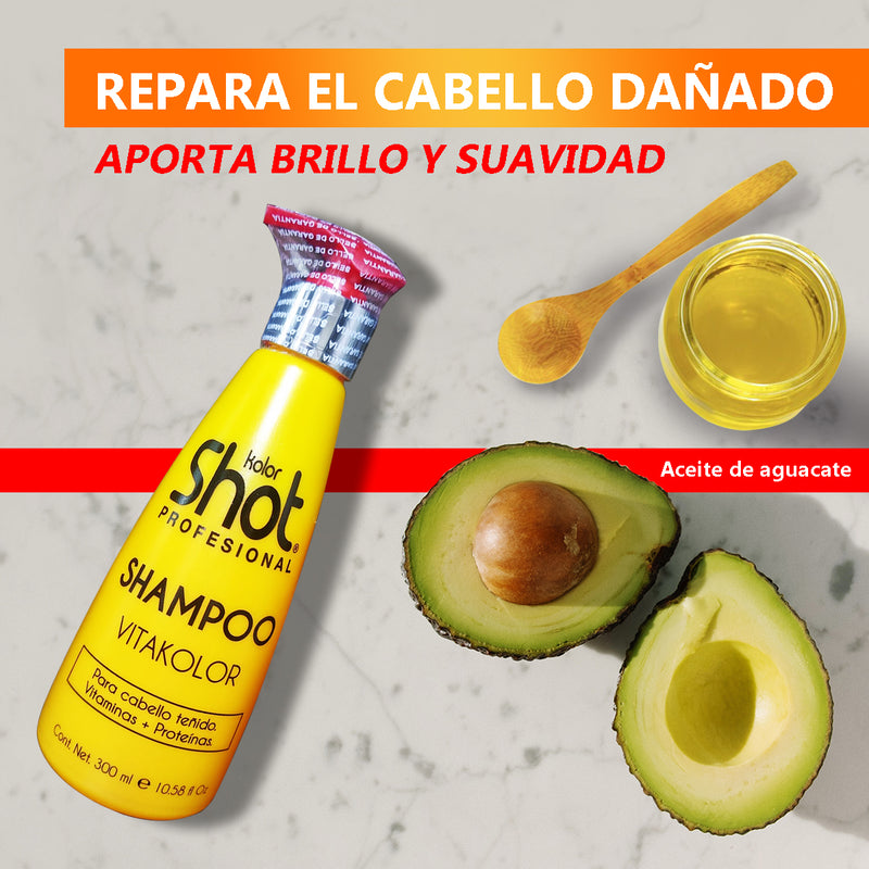 Shampoo VitaKolor Protector De Color Para Cabello Teñido Kolor Shot 300ml