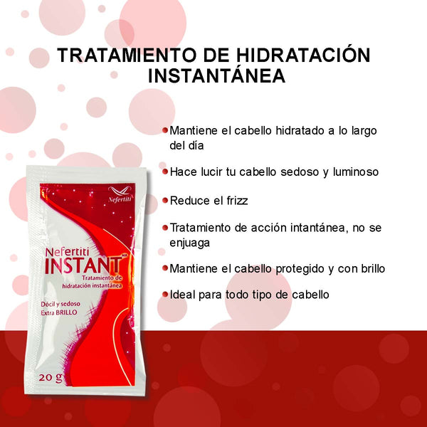 Kit Tratamiento INSTANT - Hidratación Instantánea y Suavidad (3 Sachets)