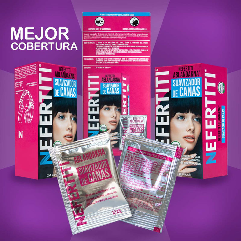 Paquete 48 Sobres Ablandakana Nefertiti - Ablandador de Canas