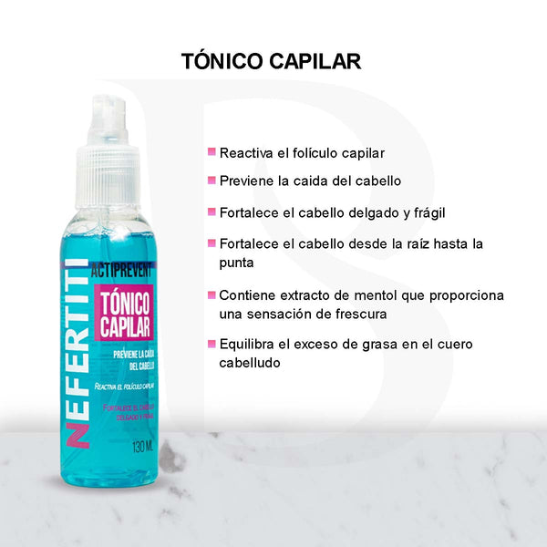 Tónico Anticaída Nefertiti Fortalece Y Reactiva El Cabello 130ml
