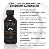TONICO Bergamota Crecimiento Barba Cabello Barber Shot