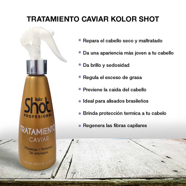 Tratamiento Para Cabello Maltratado O Seco Caviar Kolor Shot 300ml