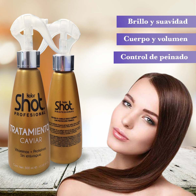 Tratamiento Para Cabello Maltratado O Seco Caviar Kolor Shot 300ml