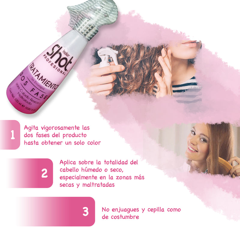 Tratamiento Profesional 2 Fases Vitamina E Kolor Shot 320ml