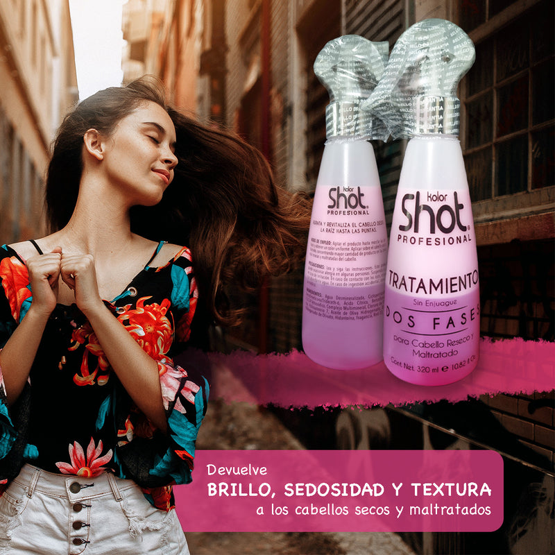 Tratamiento Profesional 2 Fases Vitamina E Kolor Shot 320ml