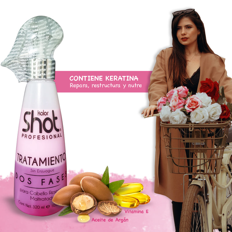 Tratamiento Profesional 2 Fases Vitamina E Kolor Shot 320ml