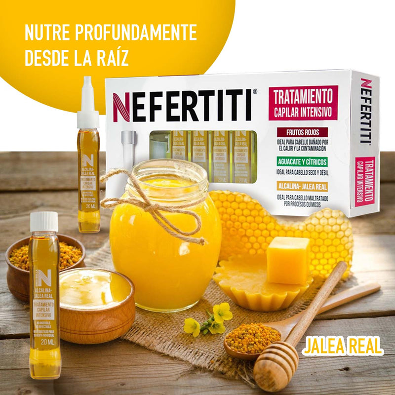 Ampolletas Jalea Real - Nutrición y Reparación para Cabello Maltratado