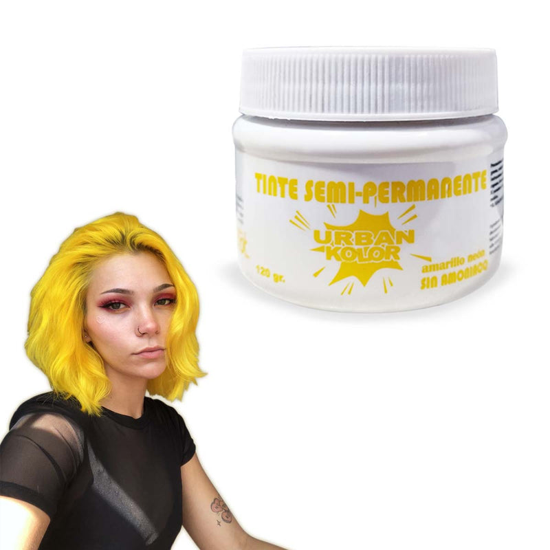 Tinte Fantasia Urban Kolor Amarillo Neon Sin Amoniaco 120gr