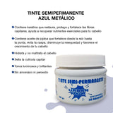 Tinte Semipermanente Urban Kolor Azul Metálico Sin Amoniaco