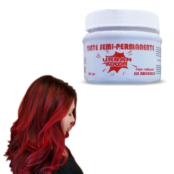 Tinte Fantasia Urban Kolor Rojo Radiante Sin Amoniaco 120gr
