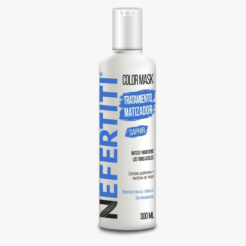 Matizador Azul Para Cabello Sin Parabenos Con Keratina Nefertiti