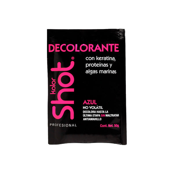 Sobre Polvo Decolorante Azul Bobina Negra 50 gr Kolor Shot