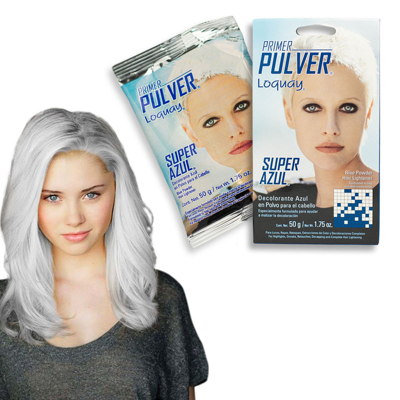 Polvo Decolorante Loquay Super Azul Keratina Primer Pulver