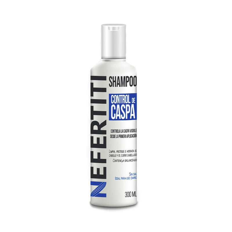 Shampoo Sin Sal Para Control De Caspa Nefertiti 300ml
