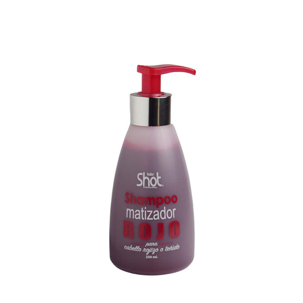 Shampoo Matizador Color Rojo Kolor Shot Profesional 250 Ml