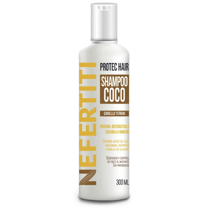 Shampoo Sin Parabenos Para Cabello Teñido Coco Nefertiti 300