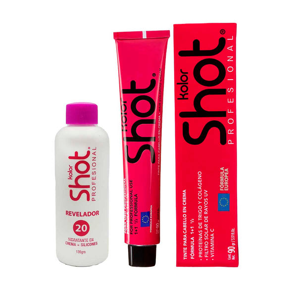Tinte Para Cabello Kolor Shot (todos Los Colores) + Peroxido 20 Vol