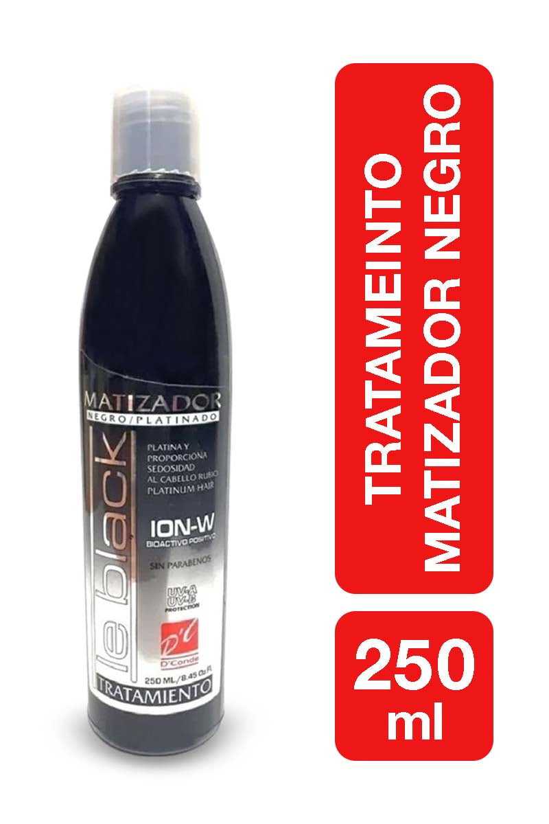 Tratamiento Matizador Negro Le Black Para Cabello Platinado 250 ML